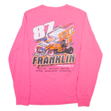 Racing Womens T-Shirt Pink Long Sleeve S