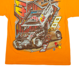 GILDAN Racing Womens T-Shirt Orange M