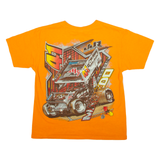 GILDAN Racing Womens T-Shirt Orange M
