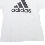ADIDAS Womens T-Shirt White L