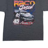 PORT AND COMPANY Racing Mens T-Shirt Grey XL
