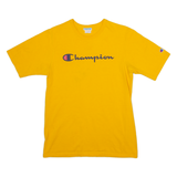 CHAMPION Mens T-Shirt Yellow M