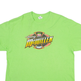 GILDAN Racing Mens T-Shirt Green XL