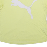 PUMA Womens T-Shirt Yellow Sleeveless L