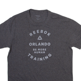 REEBOK Mens T-Shirt Grey M