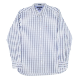 TOMMY HILFIGER Custom Fit Mens Shirt Blue Check Long Sleeve L