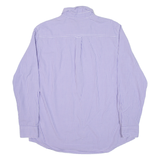 CHAPS Mens Shirt Purple Check Long Sleeve L