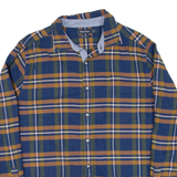 NAUTICA Mens Shirt Blue Check Long Sleeve L