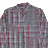 NAUTICA Mens Shirt Grey Check Long Sleeve L