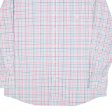 CHAPS Mens Shirt White Check Long Sleeve L