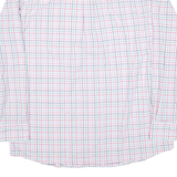 CHAPS Mens Shirt White Check Long Sleeve L