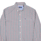 CHAPS Mens Shirt Red Check Long Sleeve L