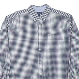 TOMMY HILFIGER Mens Shirt Black Check Long Sleeve XL