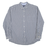 TOMMY HILFIGER Mens Shirt Black Check Long Sleeve XL