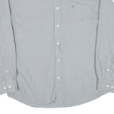 TOMMY HILFIGER Mens Plain Shirt Green Long Sleeve L