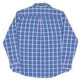 CHAPS Mens Shirt Blue Check Long Sleeve L