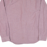 NAUTICA Mens Plain Shirt Maroon Long Sleeve M