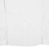 ARMANI EXCHANGE Slim Fit Mens Shirt White Striped Long Sleeve XL