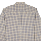 NAUTICA Mens Shirt Brown Check Long Sleeve L