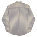 NAUTICA Mens Shirt Brown Check Long Sleeve L