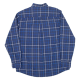 CHAPS Mens Shirt Blue Check Long Sleeve L