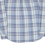 TOMMY HILFIGER Mens Shirt Blue Check Long Sleeve L