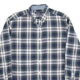 NAUTICA Mens Shirt Blue Check Long Sleeve L