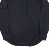 TOMMY HILFIGER Mens Plain Shirt Black Long Sleeve XS