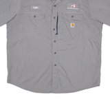CARHARTT Mens Worker Shirt Grey 2XL