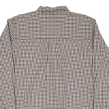 CHAPS Mens Shirt Brown Check Long Sleeve XL