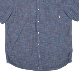 VANS Mens Plain Shirt Blue L
