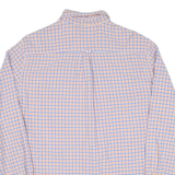 CHAPS Mens Shirt Orange Check Long Sleeve L