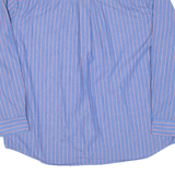 CHAPS Mens Shirt Blue Striped Long Sleeve XL