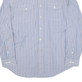 NAUTICA Mens Shirt Blue Striped Long Sleeve L