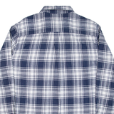CHAPS Mens Shirt Blue Check Long Sleeve XL