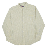CHAPS Mens Shirt Yellow Check Long Sleeve XL