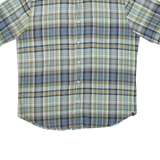 WOOLRICH Mens Shirt Green Check L