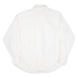 NAUTICA Mens Plain Shirt White Long Sleeve L