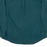 CHAPS Tall Mens Shirt Green Check Long Sleeve XL