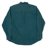CHAPS Tall Mens Shirt Green Check Long Sleeve XL
