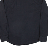 TOMMY HILFIGER Mens Plain Shirt Black Long Sleeve M