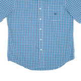 CHAPS Mens Shirt Blue Check L