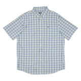 CHAPS Mens Shirt Blue Check L