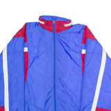 MACGREGOR Mens Shell Jacket Blue Nylon 90s Hooded M