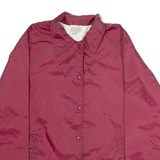 SEARS Mens Coach Jacket Maroon Nylon 80s XL
