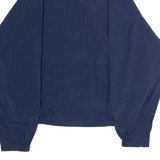 IC Mens Windbreaker Jacket Blue Nylon 90s Hooded L