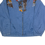 RIVER EDGE SPORT Womens Shell Jacket Blue 80s L