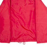 MAPLE Holy Trinity CYO Faux Fur Lined Mens Coach Jacket Red Nylon 80s USA M