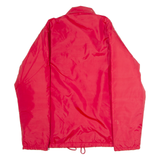MAPLE Holy Trinity CYO Faux Fur Lined Mens Coach Jacket Red Nylon 80s USA M