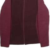 THE NORTH FACE Womens Fleece Jacket Maroon Knit L